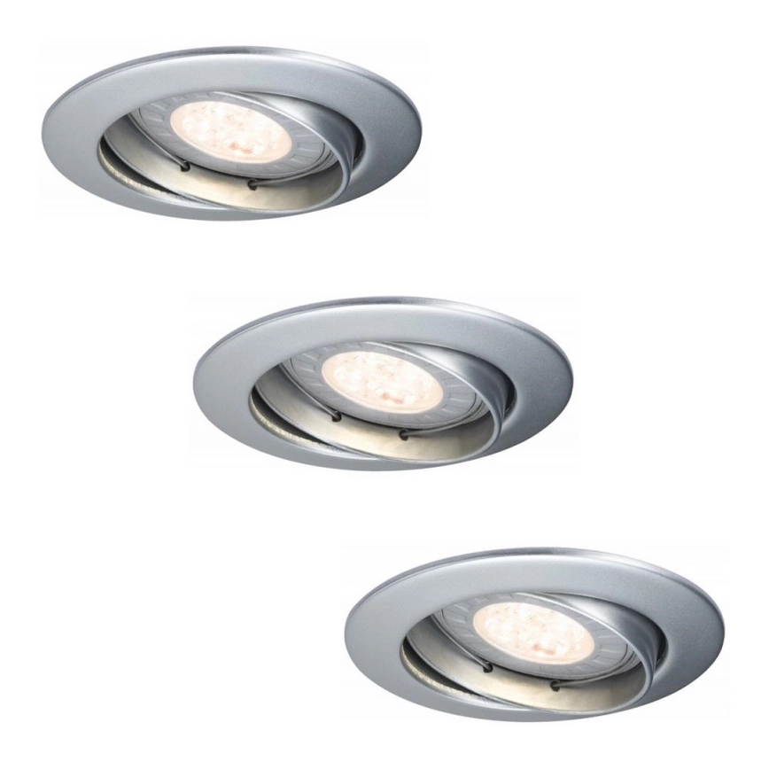 Paulmann 92516 – SET 3xLED-GU10/3,5W Badrum infälld spotlight PREMIUM LINE 230V