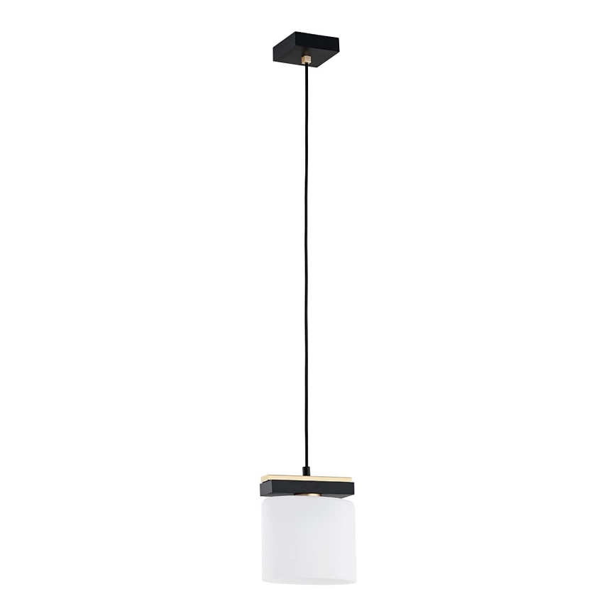 Argon 8276 – Ljuskrona med textilsladd CANOA 1xE27/15W/230V svart
