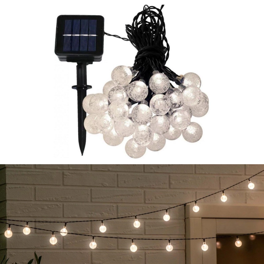 LED solcellsljusslinga 6,9m 50xLED/1,2V