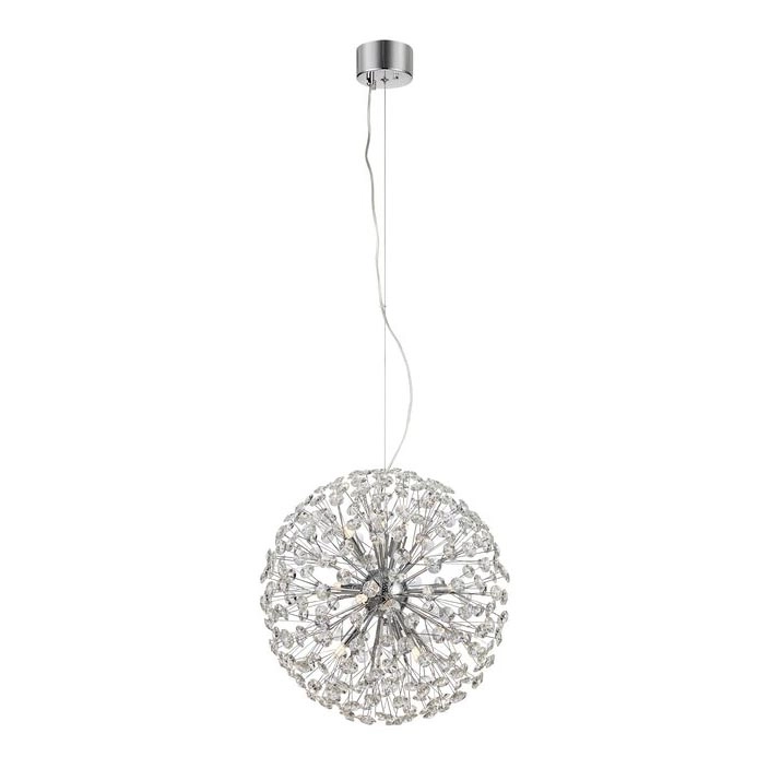 Markslöjd 108101 – Kristallkrona med snöre BOLID 9xG9/20W/230V