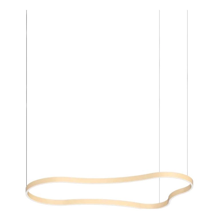 Ideal Lux – LED ljuskrona med textilsladd WAVES LED/54W/230V CRI 90 mässing