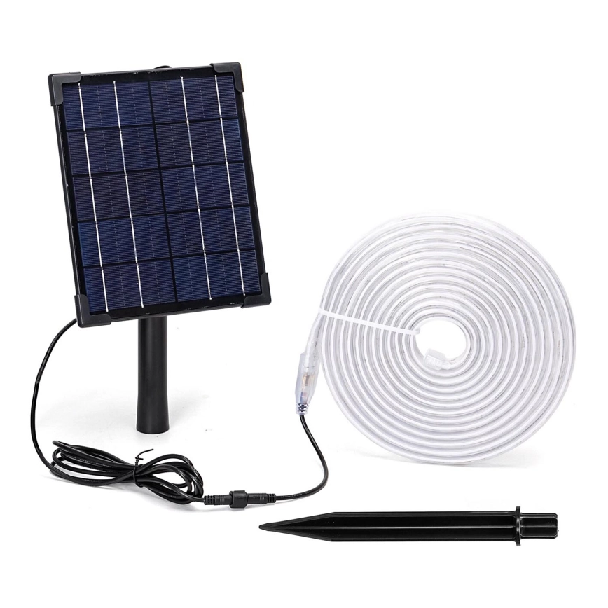 Aigostar – LED RGB Dimbar solcellsstrip LED/5W/3,2V 5+2m IP65 4000 mAh + fjärrkontroll