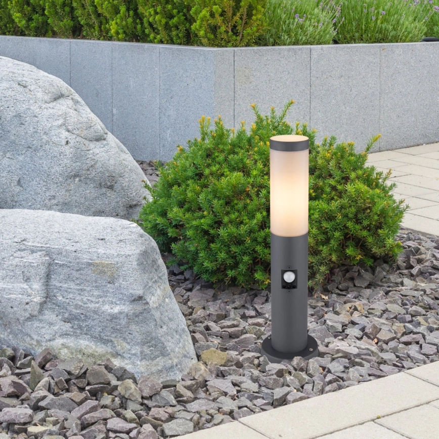 Globo – Utomhuslampa med rörelsesensor 1xE27/15W/230V 45 cm IP44