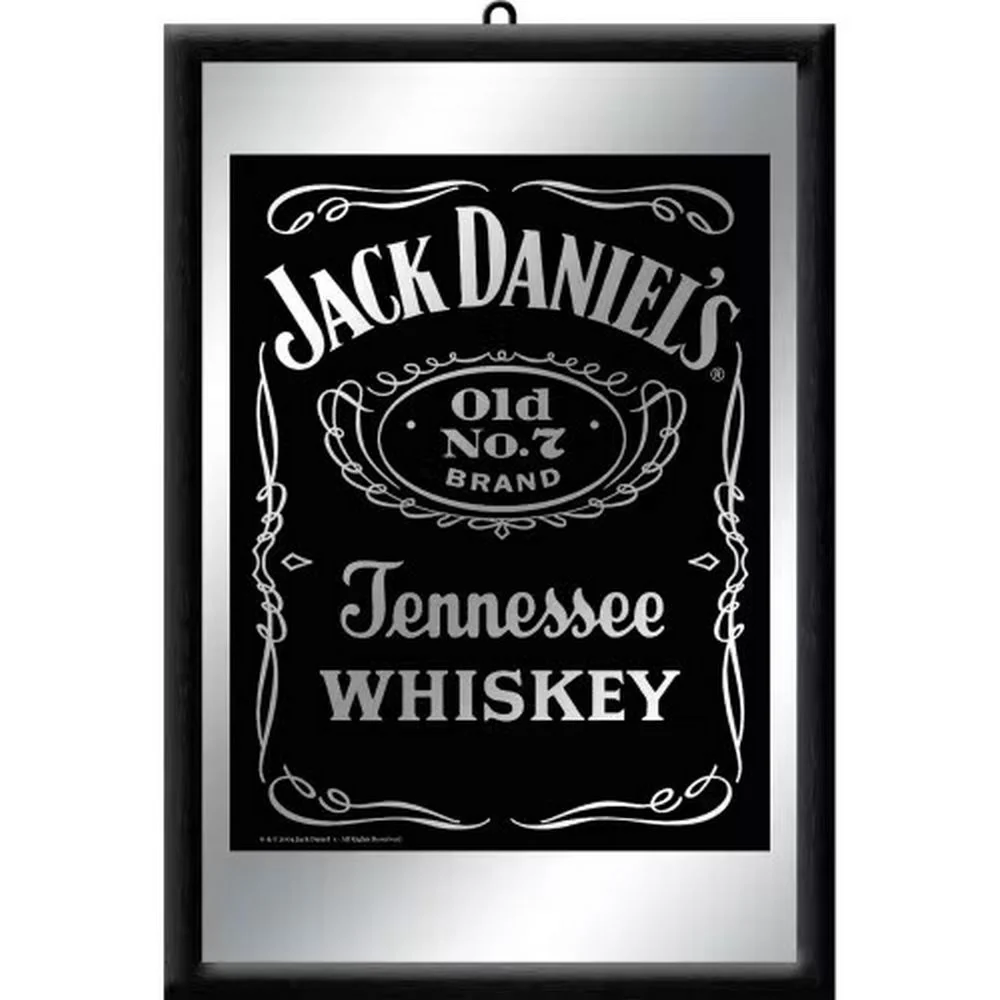 Jack Daniels logotyp Black Bar Mirror – Bar Mirror