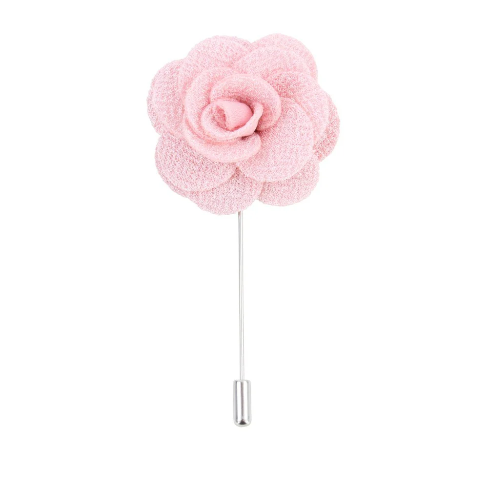 David Aster – Pink Flower Lapel Pin