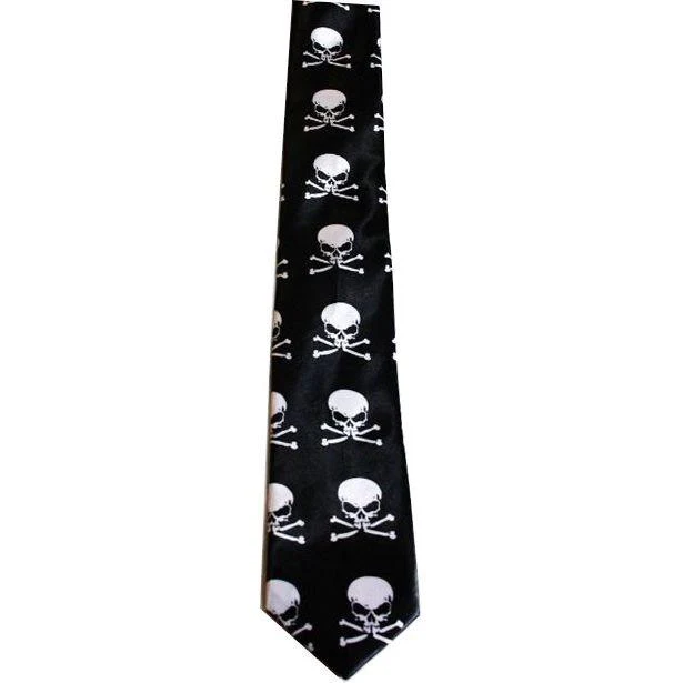 Tie Slim Line Jolly Roger