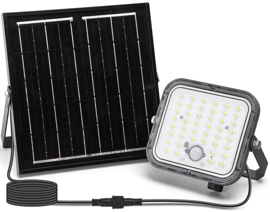 Aigostar – Dimbart LED-solcellsreflektor med sensor LED/80W/3,4V 6500K IP66 4000 mAh + fjärrkontroll