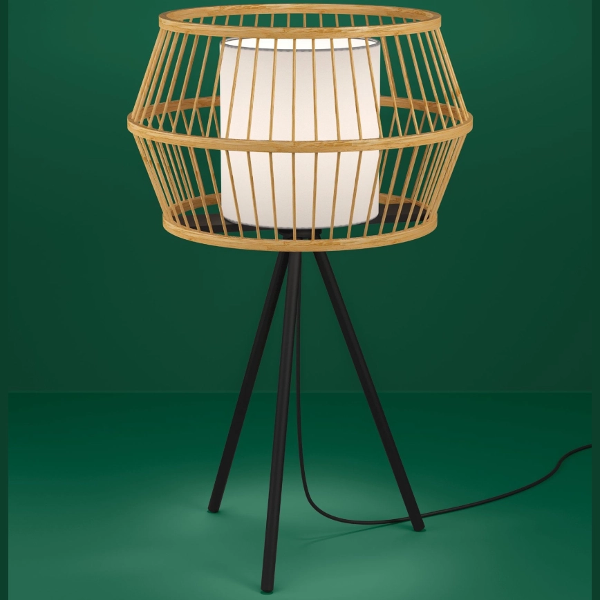Eglo – Bordslampa 1xE27/40W/230V bambu