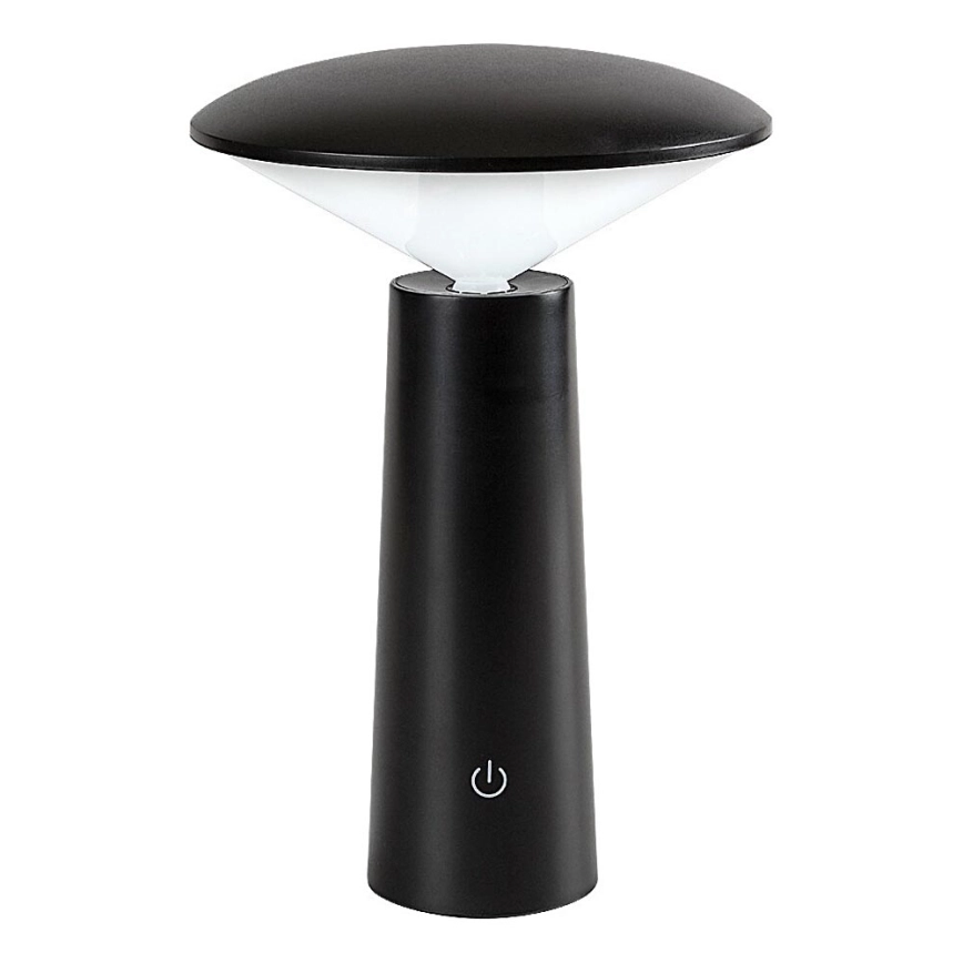 Rabalux – LED Dimbar uppladdningsbar touch bordslampa POLPERRO LED/3W/3,7V 1200mAh svart