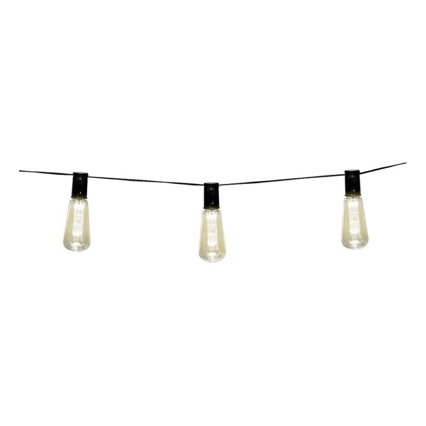 LED Solcellsljusslinga 3,35 m 10xLED/1,2V 600 mAh