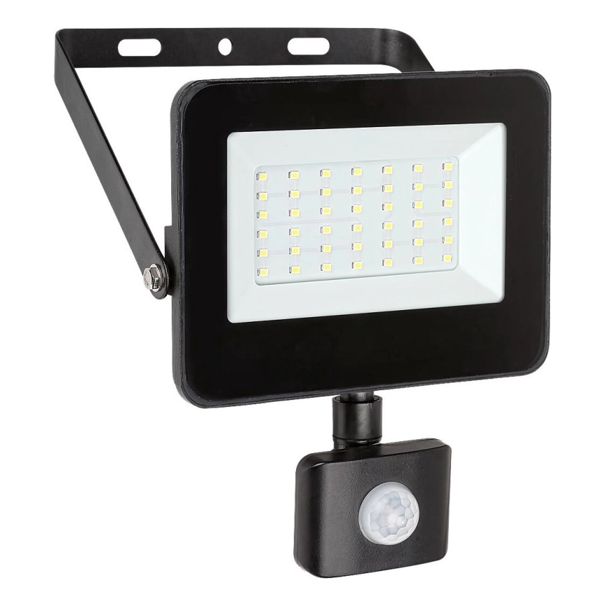 Rabalux – LED strålkastare med sensor LED/30W/230V 4000K IP44 svart