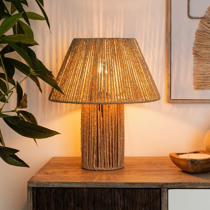 Atmosphera – Bordslampa ADRIA 1xE27/40W/230V jute