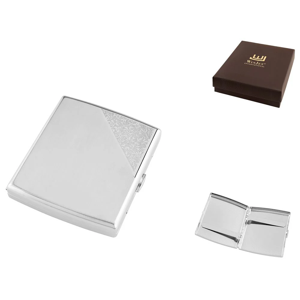Winjet cigarettfodral – 18 king size cigaretter – venetiansk krom