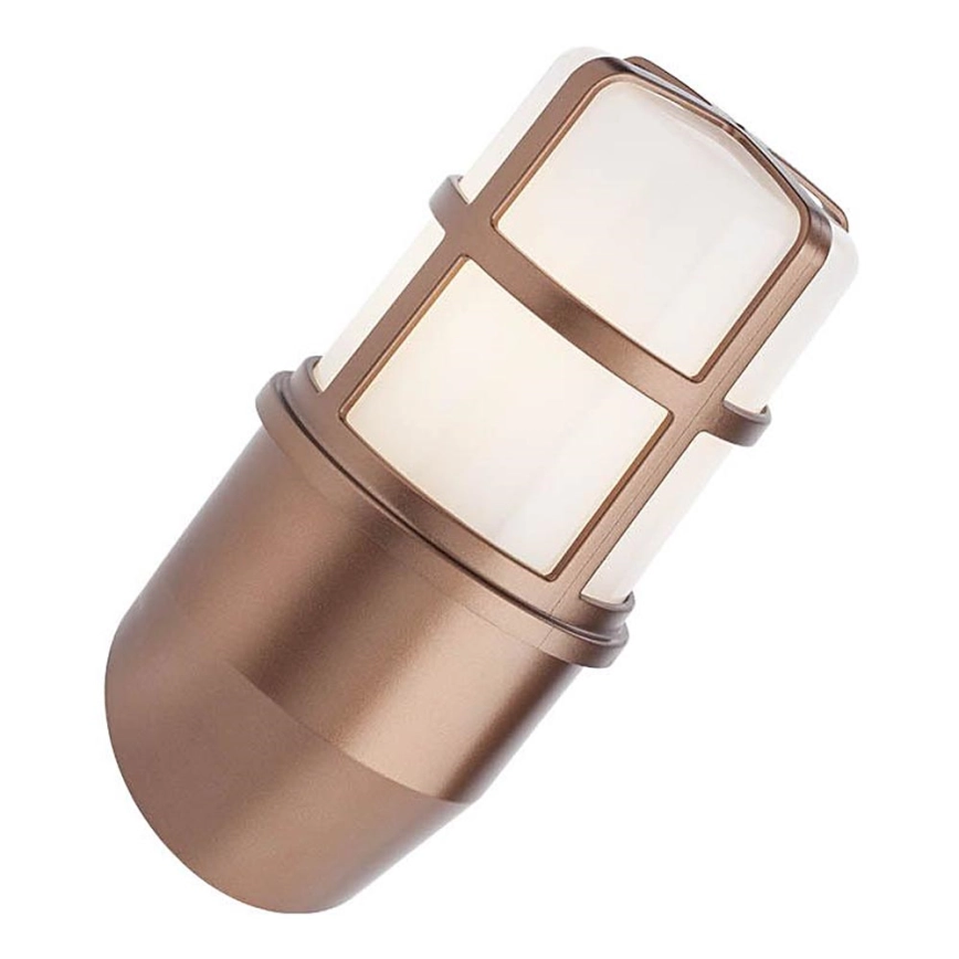 Redo 90203 – Vägglampa för utomhusbruk TRITON 1xE27/28W/230V IP54 koppar