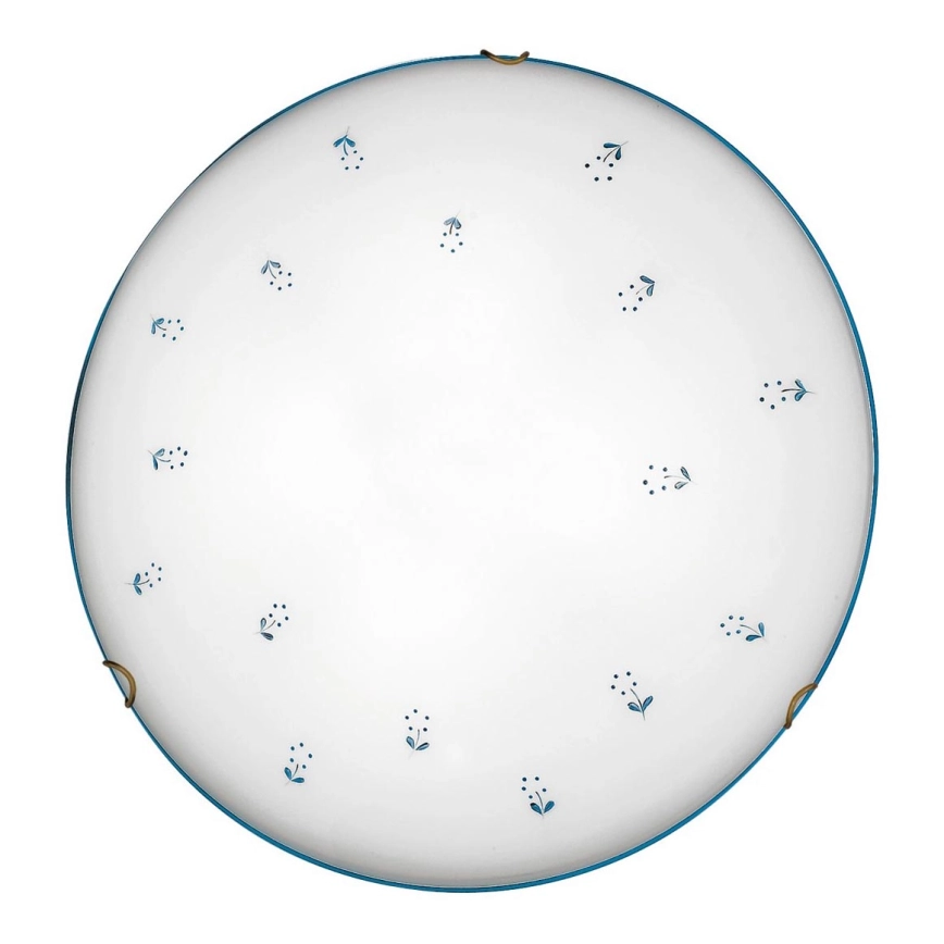 Kolarz 731.13.4.17 – Taklampa NONNA 3xE27/60W/230V diameter 50 cm blå