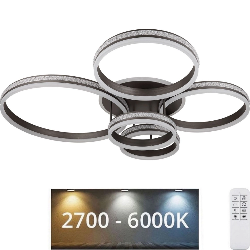 Globo – LED Dimbar taklampa LED/120W/230V 2700K-6000K + fjärrkontroll