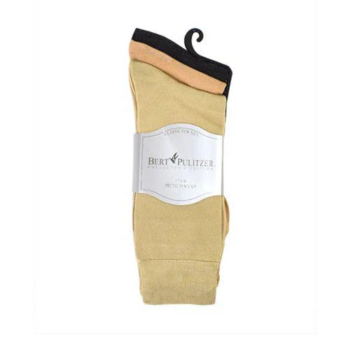 3 Pack Bert Pulitzer Socks Bruna nyanser