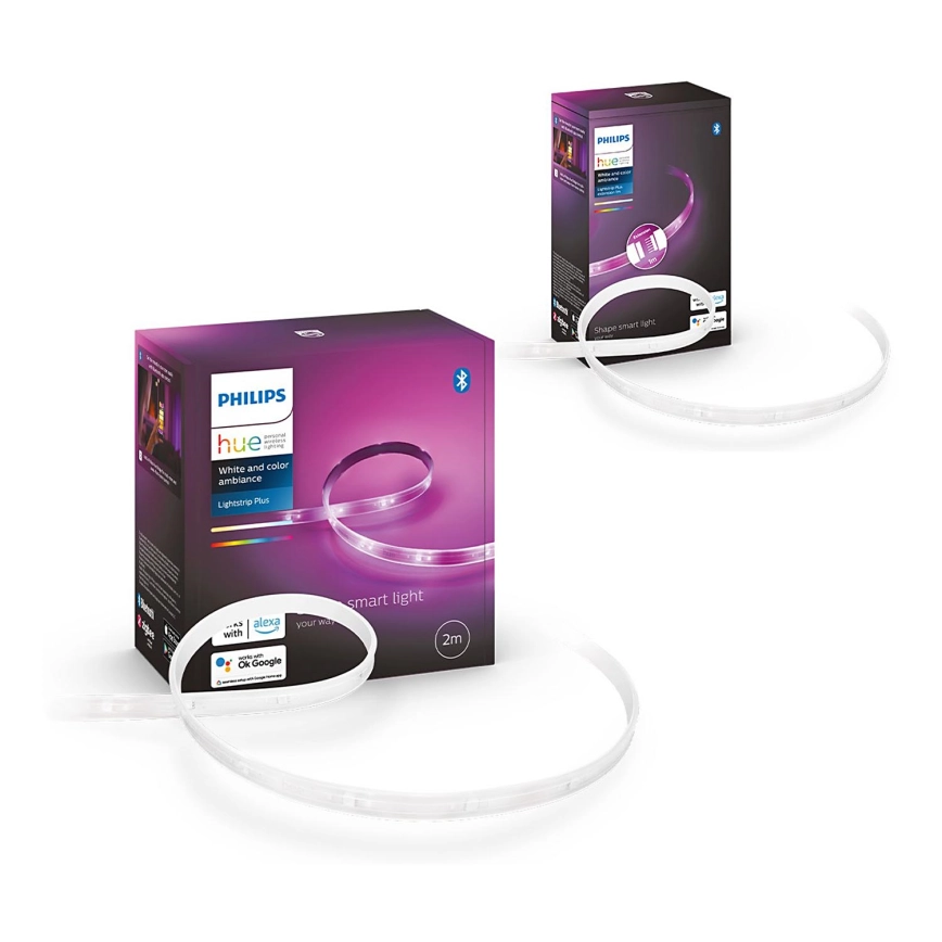 KIT – LED RGBW dimbar remsa Philips Hue WHITE AND COLOR AMBIANCE 2m LED/20W/230V + list 1m LED/11W/12V