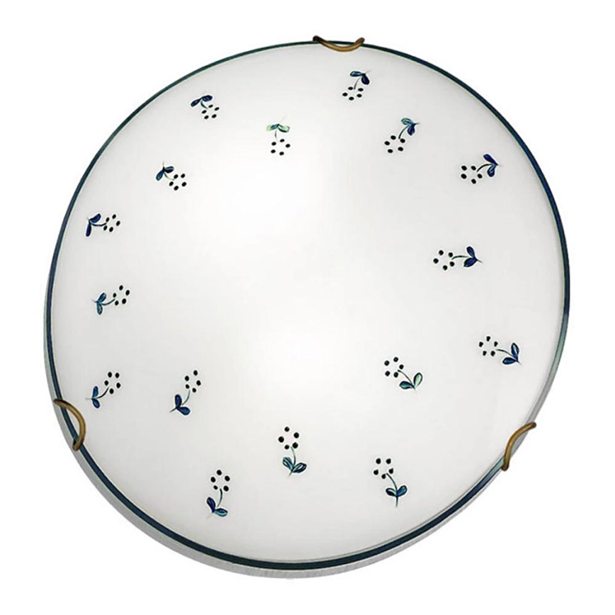 Kolarz 731.12.4.17 – Taklampa NONNA 2xE27/60W/230V diameter 40 cm blå