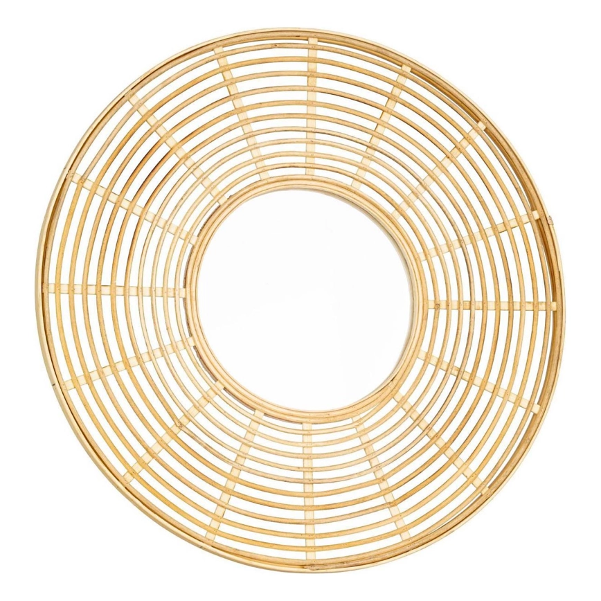 Eglo – Väggspegel Ø 55 cm bambu