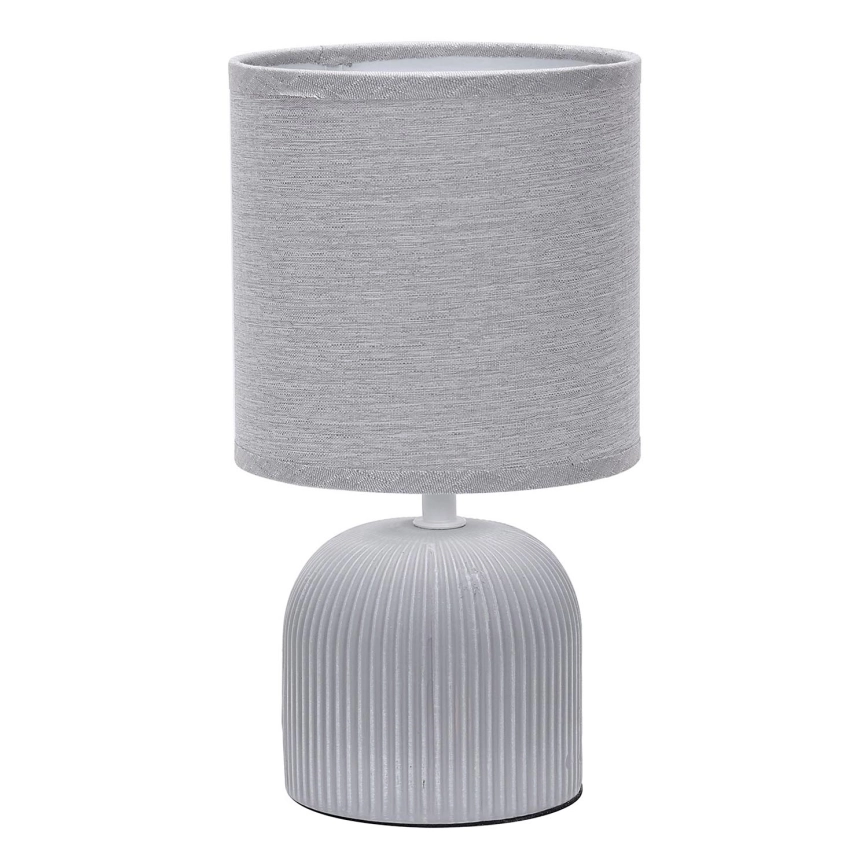 ONLI – Bordslampa SHELLY 1xE27/22W/230V grå 28 cm