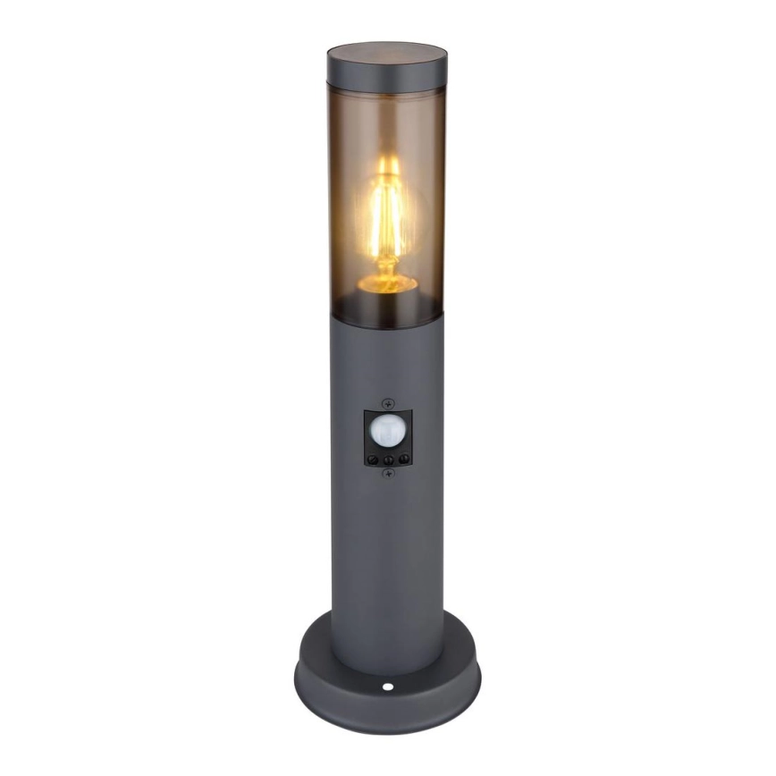 Globo – Lampa med sensor för utomhusbruk 1xE27/15W/230V 45 cm IP44