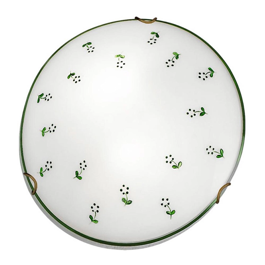 Kolarz 731.13.4.21 – Taklampa NONNA 3xE27/60W/230V diameter 50 cm grön