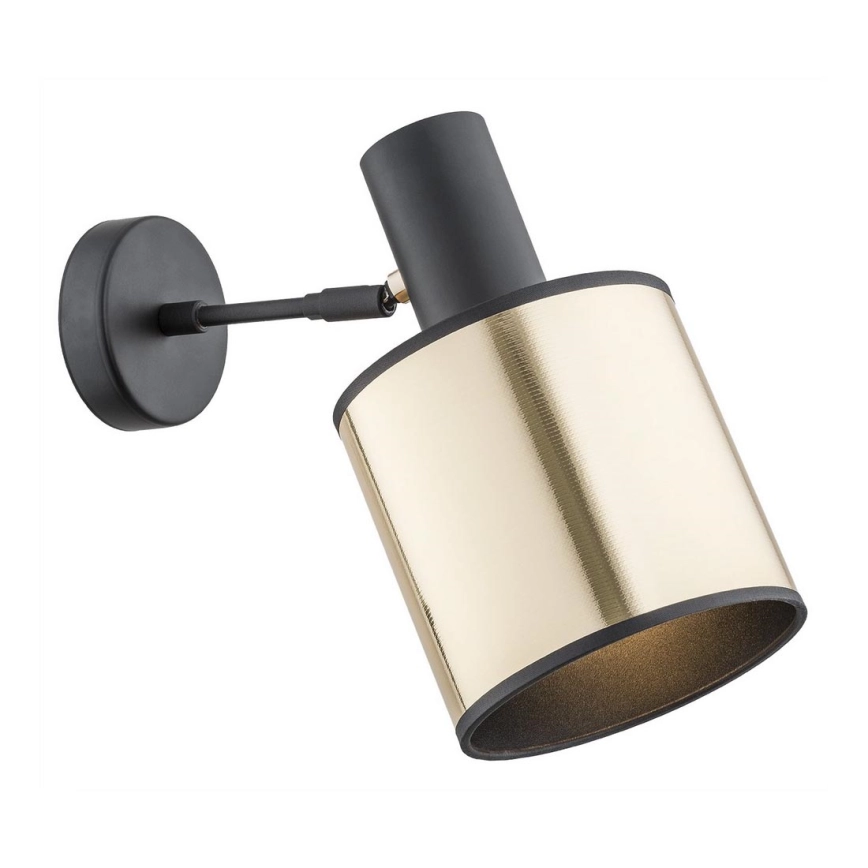 Argon 4279 – Väggspotlight HERMAN 1xE27/15W/230V mässing/svart