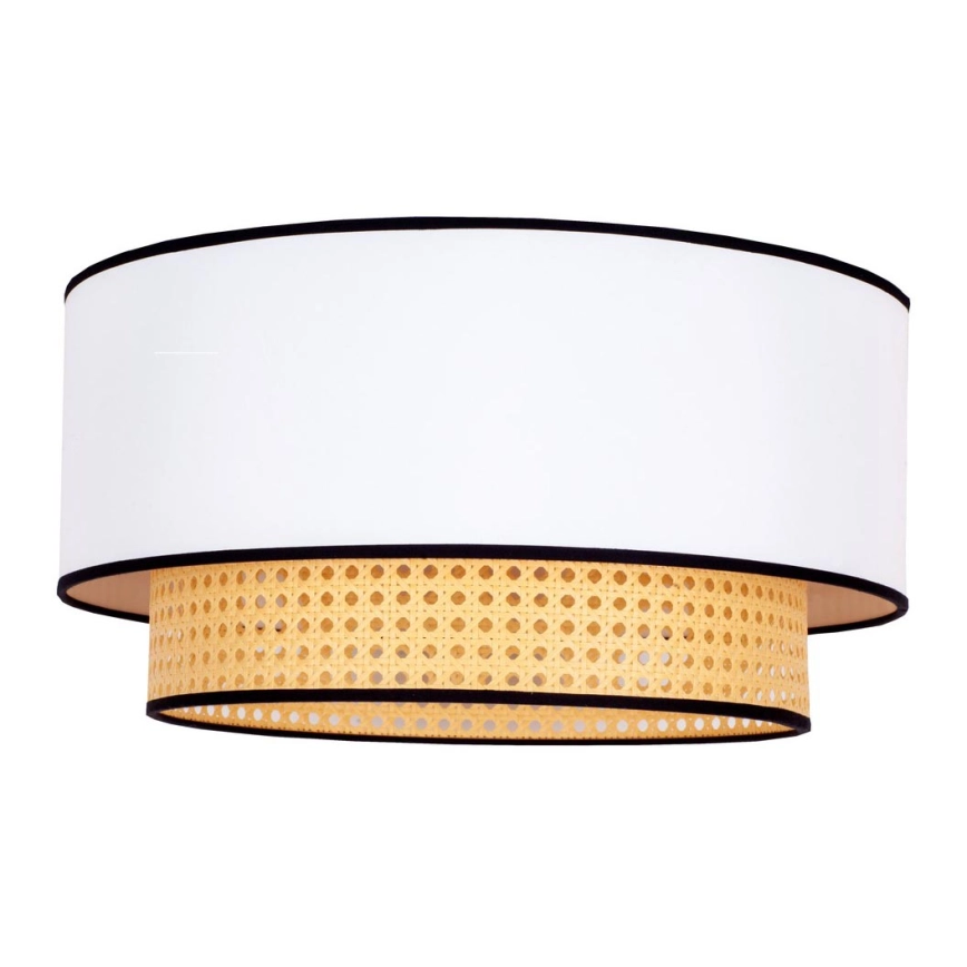 Duolla – Taklampa BOHO 1xE27/15W/230V diameter 45 cm vit/rotting