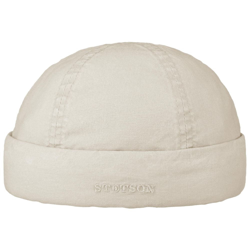 Stetson Superlight Docker-hatt i ekologisk bomull – Elfenben