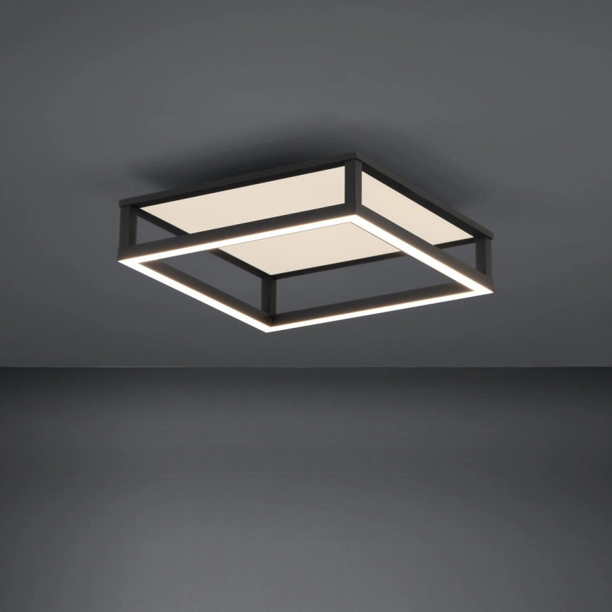 Eglo – LED Dimbar taklampa LED/29,4W/230V 2700-6500K svart + fjärrkontroll