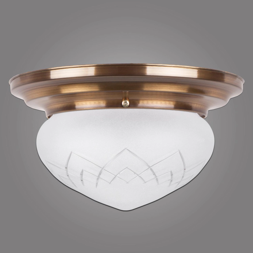 Kemar RI/PL/S/M – Taklampa RINAMA 1xE27/100W/230V mässing