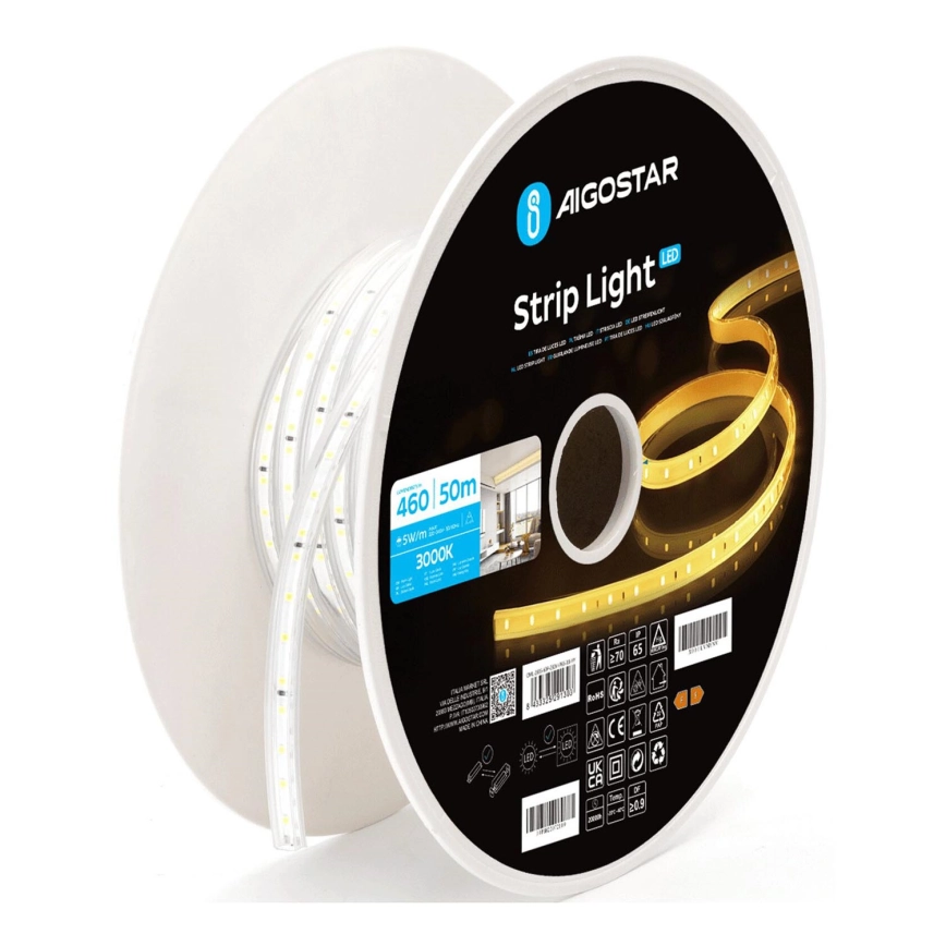 Aigostar – LED-remsa LED/250W/230V 50m 3000K IP65