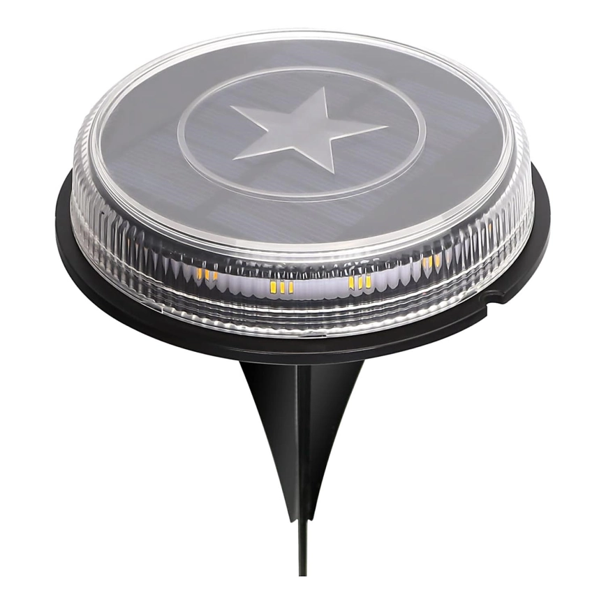 Aigostar – LED solcellslampa LED/0,6W/5,5V 24,5 cm 500 mAh 3200K IP66 svart