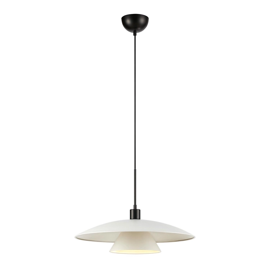 Markslöjd 108430 – Ljuskrona med textilsladd MILLINGE 1xE27/40W/230V vit