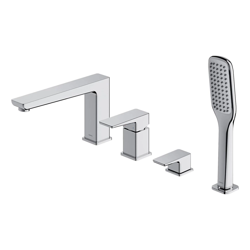 OMNIRES PM7432CR – Kran till badkar 4-hål PARMA skinande krom