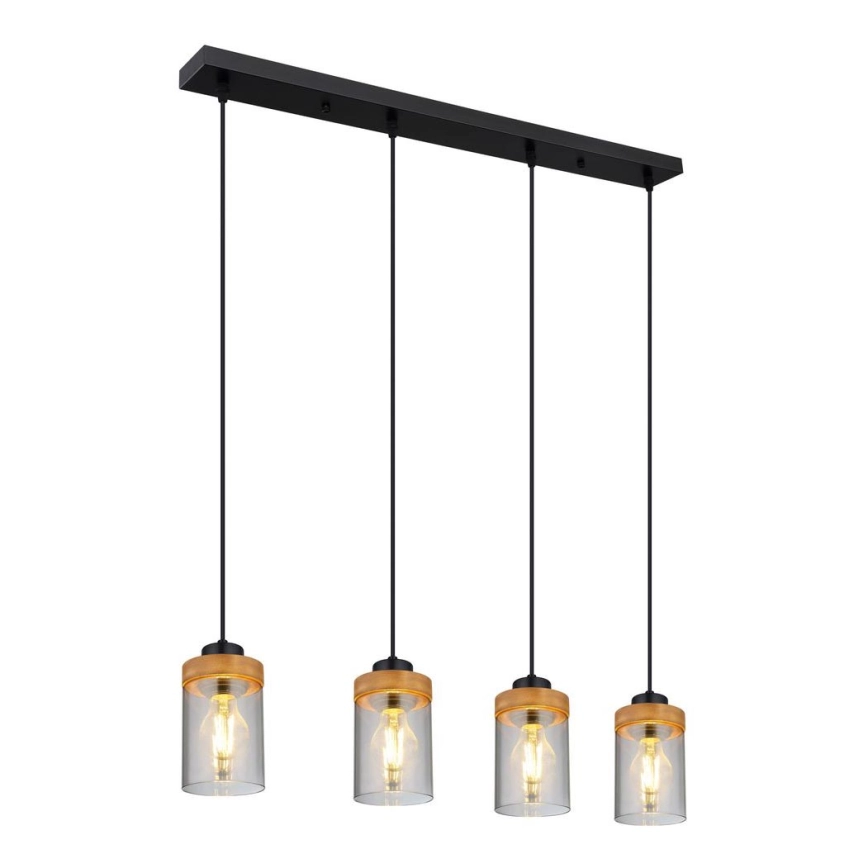 Globo – Taklampa med 4xE27/40W/230V metall/trä