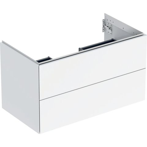 Geberit ONE 505.263.00.1 Kommod 90 x 47 cm, 2 lådor Vit, blank