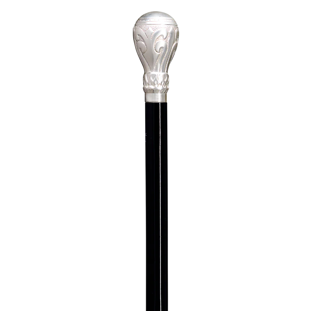 Gastrock Coat Stick Oriental Knob Brass / Silver