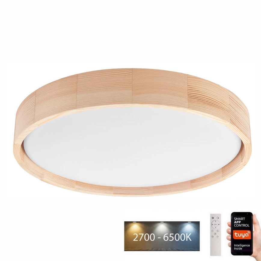 Brilagi – LED dimbar taklampa MANAROLA SMART LED/24W/230V 2700-6500K Ø 41 cm Wi-Fi + fjärrkontroll Tuya