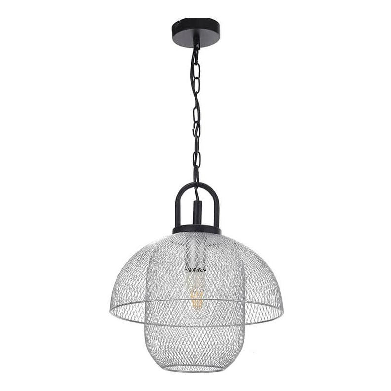 ONLI – Ljuskrona på kedja ZAIR 1xE27/22W/230V svart/silver
