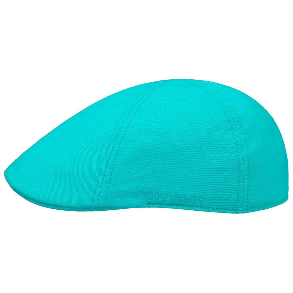 Stetson Texas Flat Cap Bomull – Turkos Duck Cap