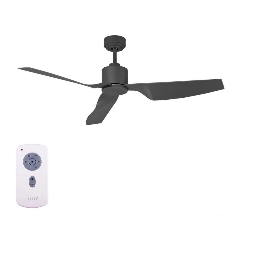 Lucci Air 210527 – Takfläkt AIRFUSION CLIMATE II svart + fjärrkontroll