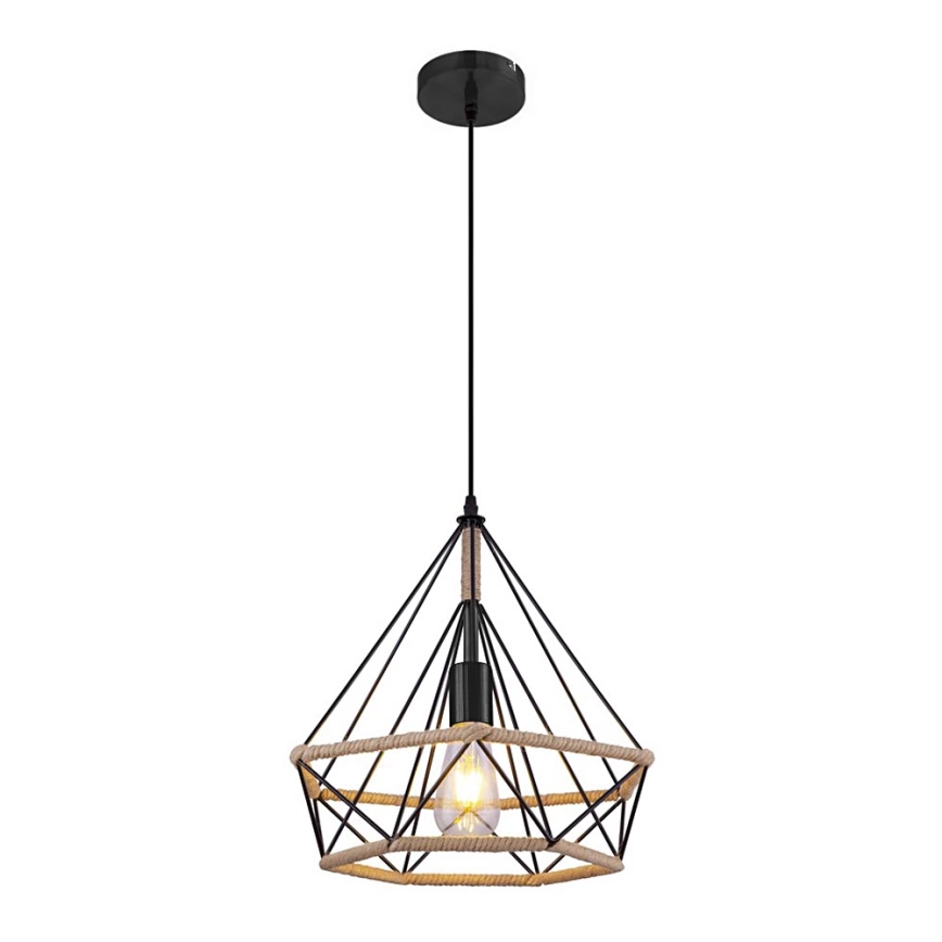 Globo 69029 – Ljuskrona med snöre ULLEU 1xE27/60W/230V