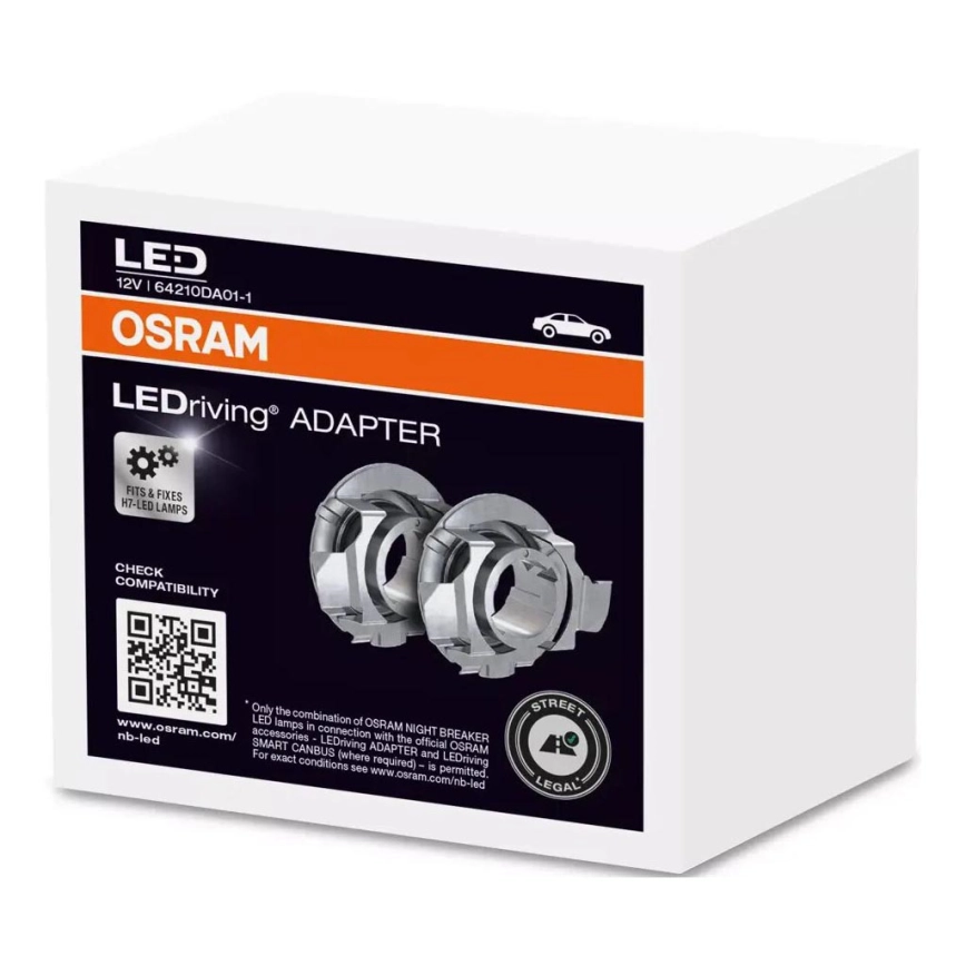 KIT 2x LEDriving Adapter H7 – Osram