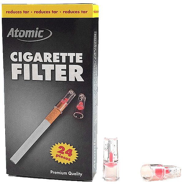24 st Atomic Cigarett Filter Munstycken för Cigarett