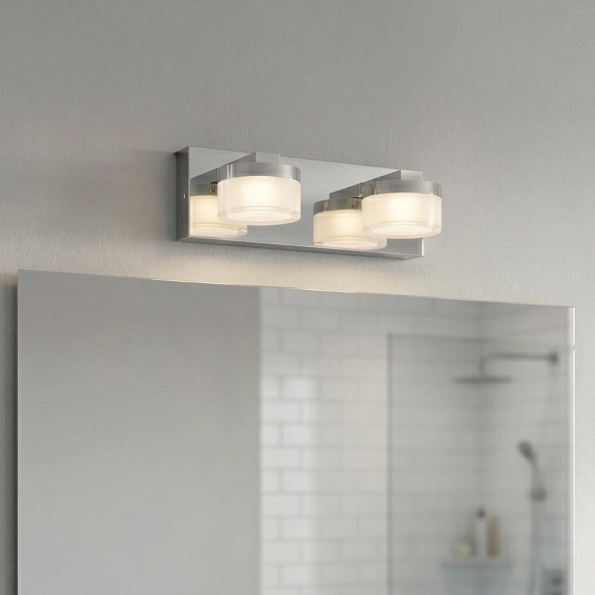 Eglo – LED Ljusreglerad Vägglampa för badrum 2xLED/7,2W/ IP44