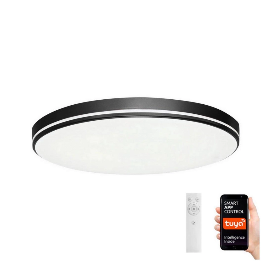Immax NEO 07148-B51 – LED ljusreglerad taklampa  NEO LITE AREAS LED/48W/230V Tuya Wi-Fi svart  + fjärrkontroll