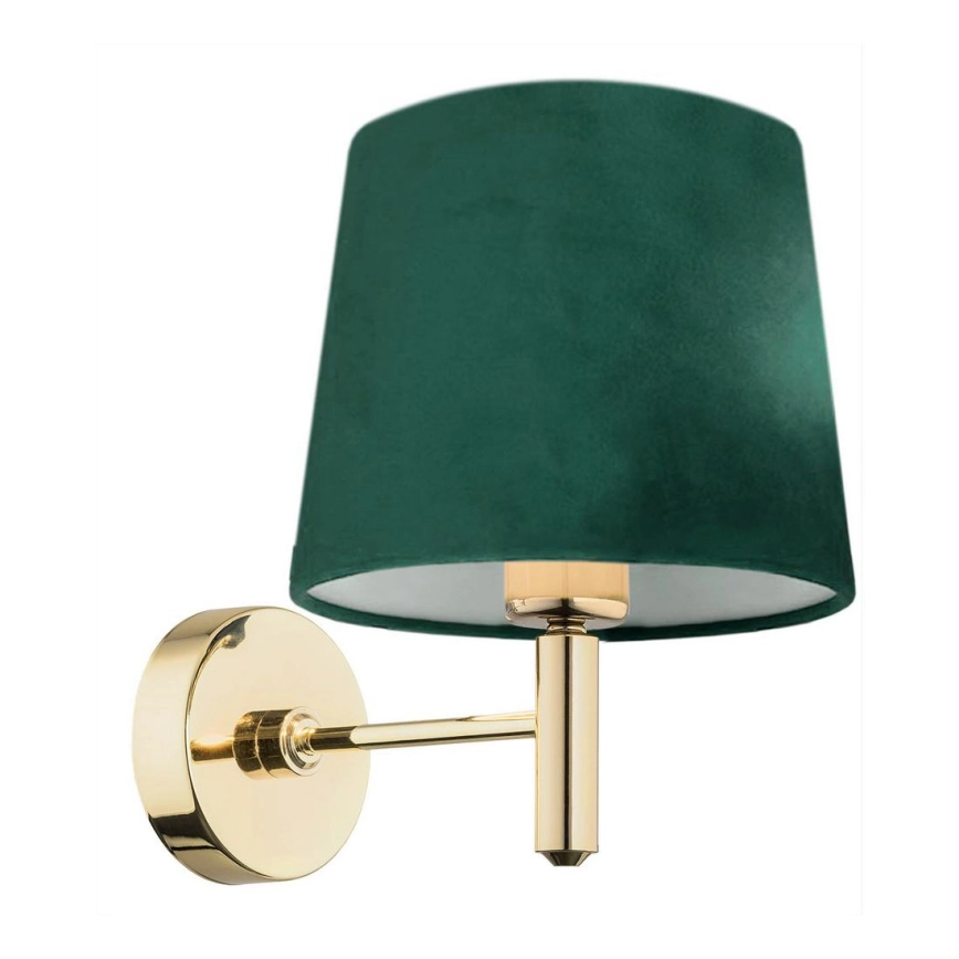 Argon 8105 – Vägglampa PONTE 1xE27/15W/230V grön/mässing