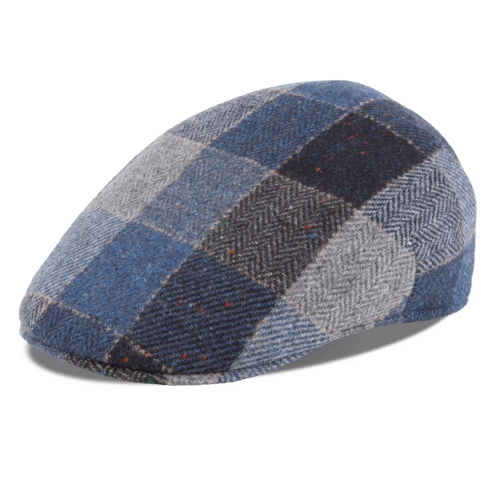 MJM Country Sixpence Virgin Wool Blue Check – S (56 cm)